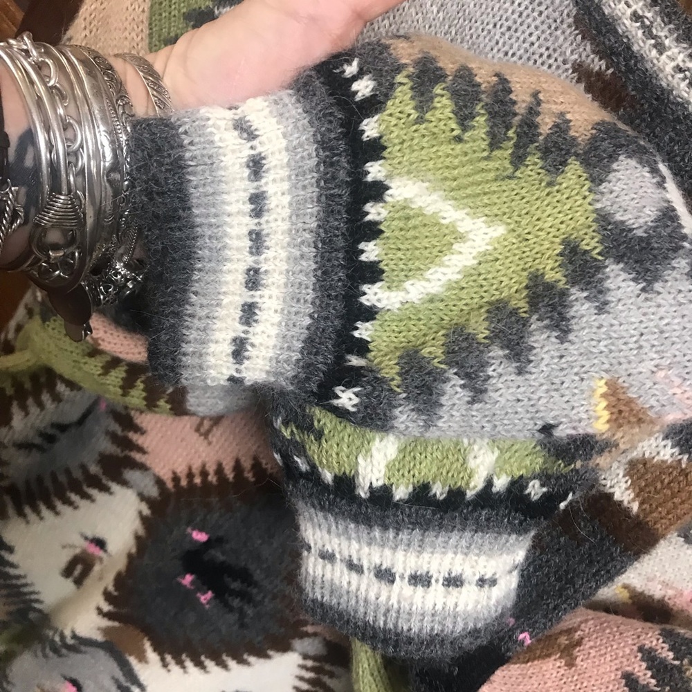 Bohemian Patterned Peruvian Sweater - image 5